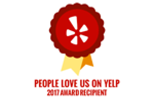 People Love us On Yelp / 2017 Award Recipient - Badge